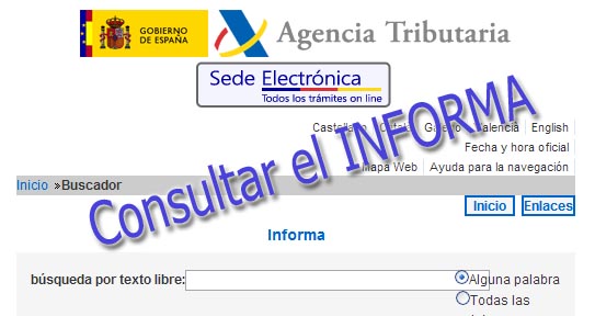 Consulta del INFORMA